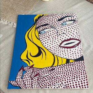 Pop Art-Inspired Hand-Painted Oil Artwork – 14”x18”